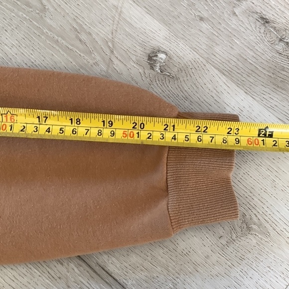 atelier new regime sweatshirt hooded campus size L tan white logo unisex - Picture 6 of 12